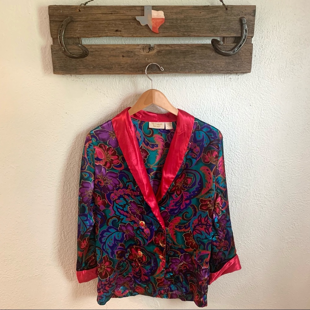 Vintage Victoria’s Secret gold label double breasted top